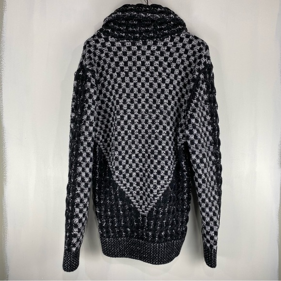 Leif Nelson Men's Checkered Knitted Pullover Shawl Sweater Top Size 3XL XXXL - Picture 8 of 8